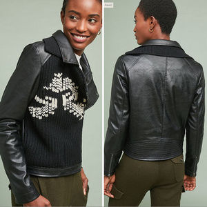 (ett:twa) Sweater Moto Jacket